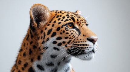 Obraz premium A leopard is staring at the camera with its mouth open