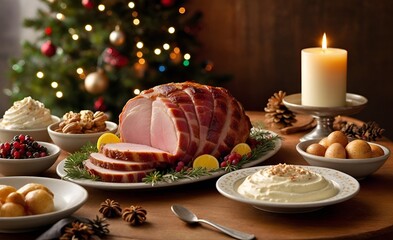 christmas table setting