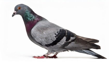 Naklejka premium pigeon isolated on white