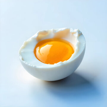 Cracked Egg With Glossy Surface