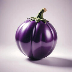 Purple Eggplant With Shiny Outer Skin 