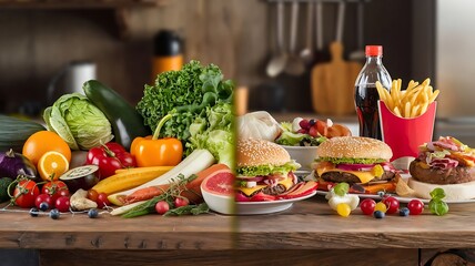 Healthy vs Unhealthy Food A Nutritional Showdown