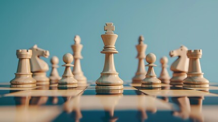 chess pieces on a chessboard