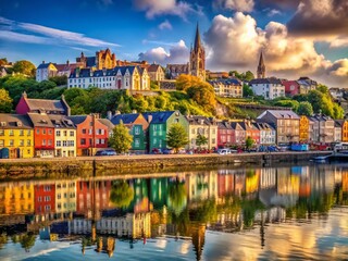 Stunning Cork Cityscape, Ireland: High-Resolution Desktop Wallpaper
