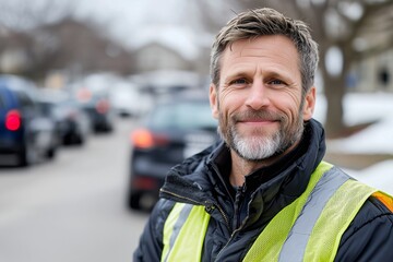 Engineers in safety gear ready to work