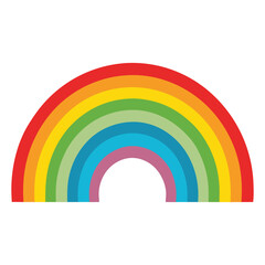 Fototapeta premium Vector illustration of a rainbow on a white background