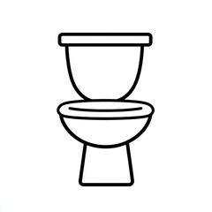 Simple Line Drawing Of A Toilet Bowl