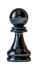 A hyper-realistic Chess pawn isolated on a transparent background