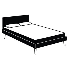 platform bed vector file