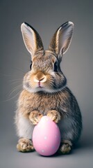 Obraz premium rabbit with easter egg