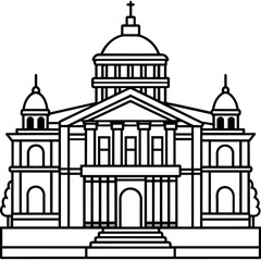 illustration of church