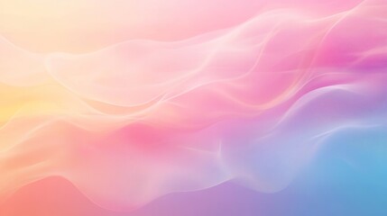Fototapeta premium Abstract Pastel Wave Background: Soft Hues and Flowing Lines