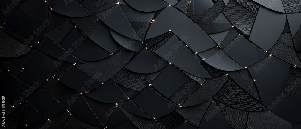 Canvas Prints a black and white image of a patterned background with gold accents