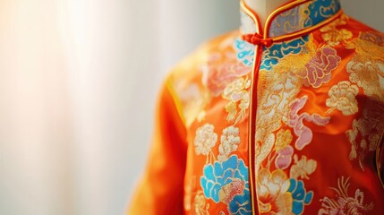 Naklejka premium Traditional Chinese Costume for Festive Celebration