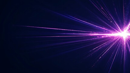 Abstract Purple Light Rays Burst Explosion Design