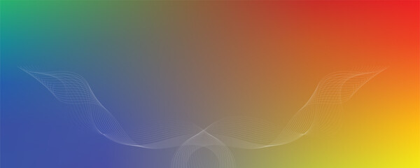 Christmas abstract background with snowflakes and laser beams Shiny neon lines template - northern lights glowing blur lines
