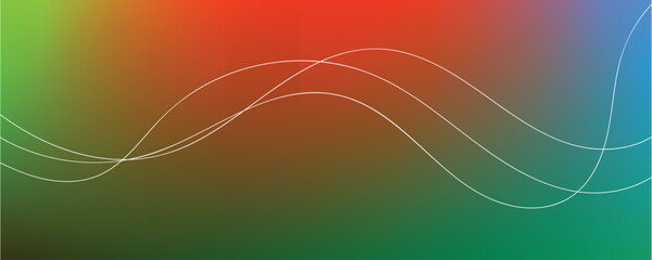 Christmas abstract background with snowflakes and laser beams Shiny neon lines template - northern lights glowing blur lines
