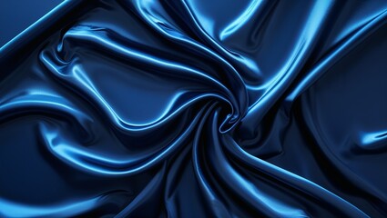 Obraz premium Phoenix 10 Beautiful Dark Blue Silk Satin Background: Deep, Rich Fabric with a Luxurious Shine, Creating a Bold and Elegant Atmosphere