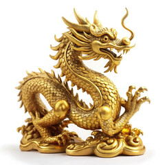 golden dragon statue