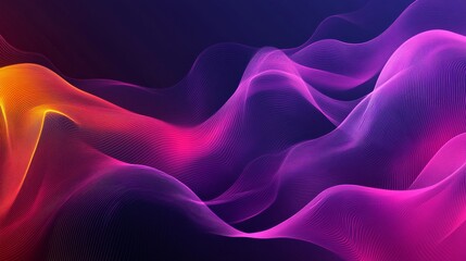 Obraz premium Trendy simple fluid color gradient abstract background with dynamic wave line effect