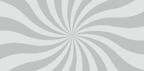 Retro abstract explosion white and gray vintage ray sunrise star sunbeam texture background. vector illustration circle light banner cartoon add design.