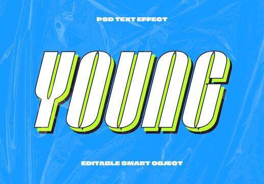 Layered 3D Text Effect