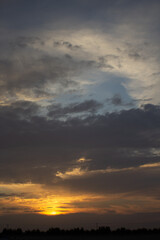 The Cloud Sky and my eyes are resting In the desert of Kuwait