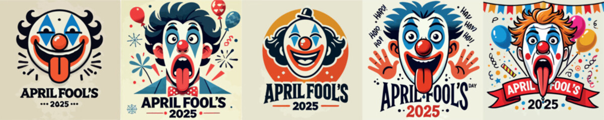 Image of clowns celebrating April Fool's Day