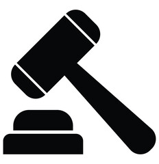 Gavel icon vector. judge gavel icon vector. law icon vector. Court decision icon. Auction hammer. Judge gavel icon isolated. Vector illustrator.