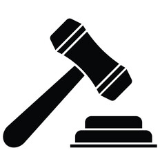 Gavel icon vector. judge gavel icon vector. law icon vector. Court decision icon. Auction hammer. Judge gavel icon isolated. Vector illustrator.