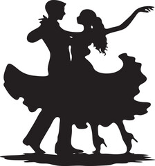 silhouette of a couple