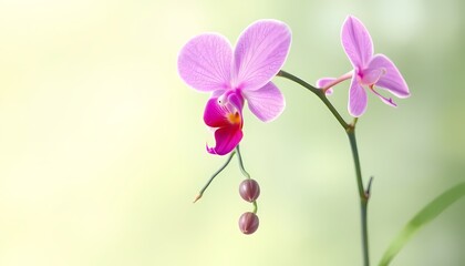 Fototapeta premium Pink Orchid Flower 