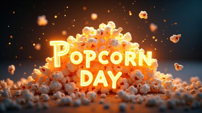 Popcorn day celebration local theater event highlights festive atmosphere close-up view community fun