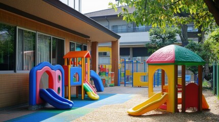 Preschool centers focus on early childhood development.