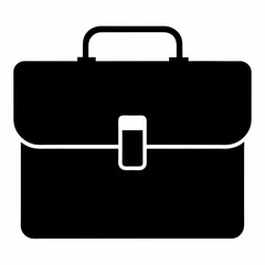 Briefcase Icon Vector Silhouette