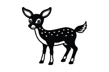 deer silhouette vector illustration