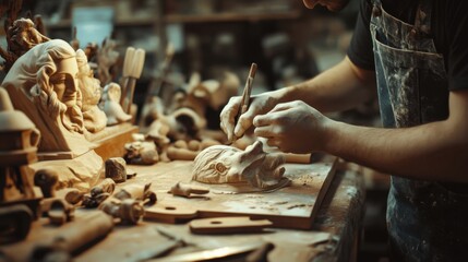 Obraz premium Vocational training focuses on practical skills for specific jobs.