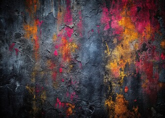 Fototapeta premium Grungy, concrete dark backdrop; abstract design.