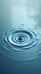 Water droplet ripple effect with an AI theme.