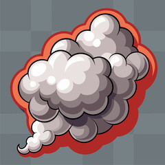 Display background with smoky atmosphere