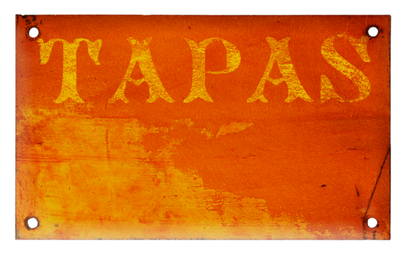 SCHILD BLECH EMAILLE TAPAS #11543