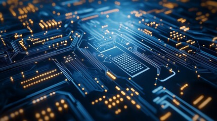 Obraz premium Abstract Circuit Board Technology Digital Design