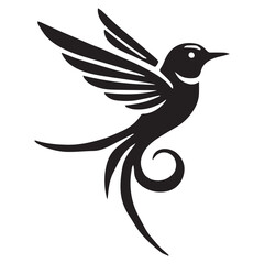 Silhouette of a palm tree on white background	