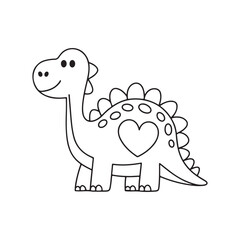 coloring page design dinosaur vector arts 