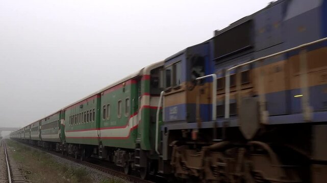 train on the railway