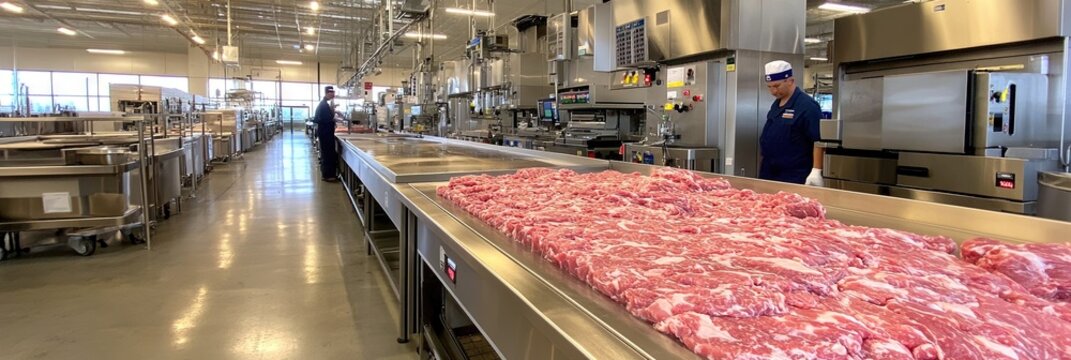 commercial meat processing plant