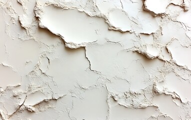 Obraz premium Close-up of textured off-white powder.