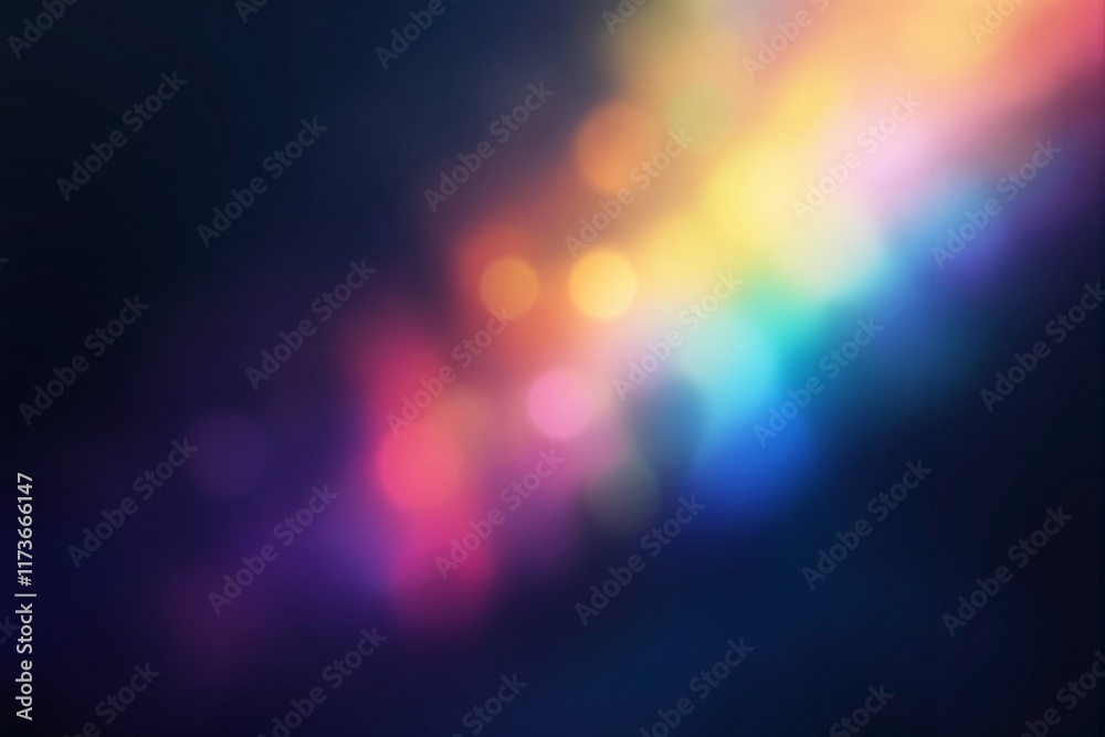 Aufkleber Abstract colorful bokeh light background with gradient effect.
