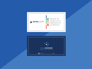 Simple Creative style Business card for your Company,  corporate double-side business card