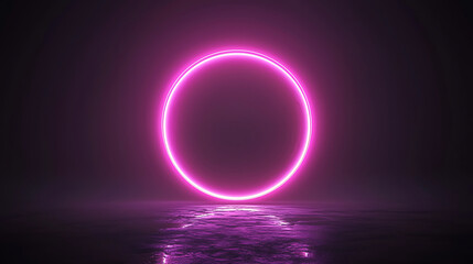 Obraz premium Pink Moon Glow Galaxy background